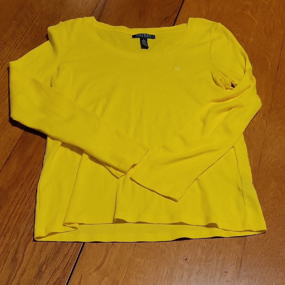 Ralph Lauren Sunny Yellow Long Sleeve Tee